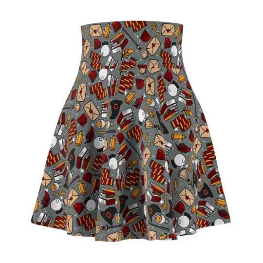 Discover Gryffindor Women's Skater Skirt, Gift for Her