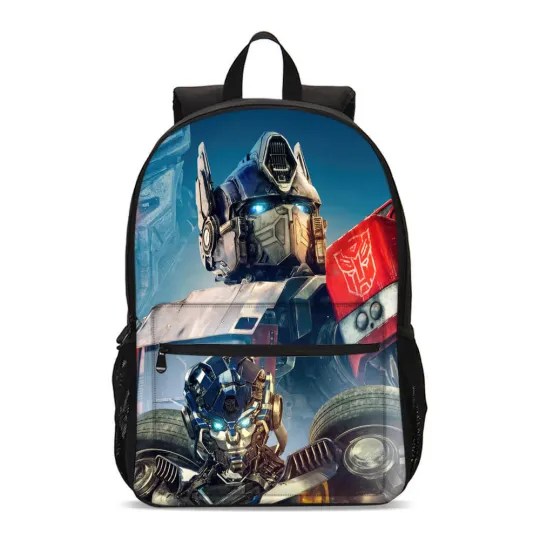 Discover Transformers Optimus Prime Mirage Movie Students Backpack, School Bag, Back To School Gift