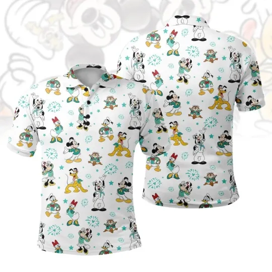 Discover Mickey And Friends Cruise Line 2026 Fleet Adventure Summer Trip Polo Shirt