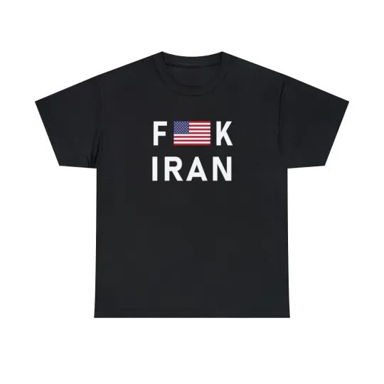 Discover Anti Iran Shirt American Flag Tee Patriotic US T-Shirt Iran Sucks
