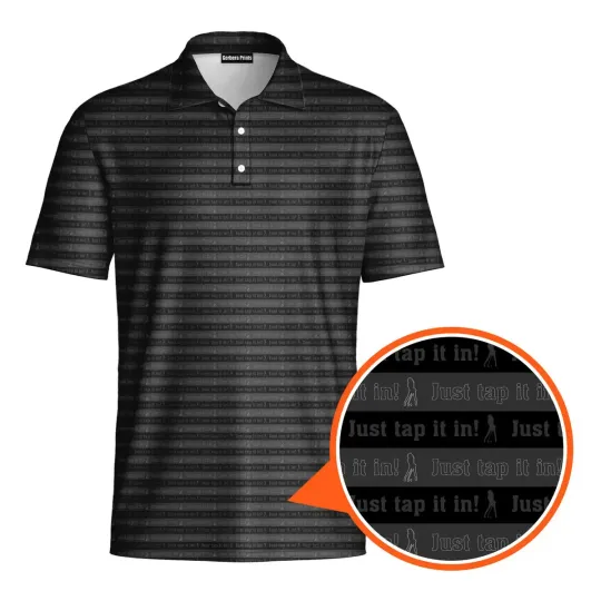 Discover Just Tap It In Golf Golf Polo Shirt for Men