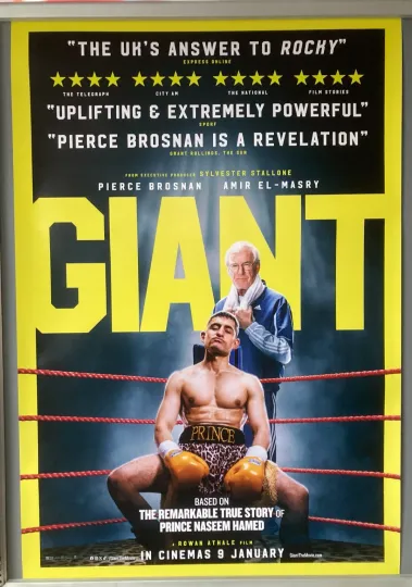Discover GIANT 2026 Cinema Poster Pierce Brosnan Amir El-Masry Naseem Hamed Vertical Premium Matte