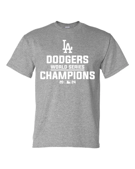 Discover Los Angeles Dodgers 2024 World Series Champions T-Shirt S-5XL & Youth Kids