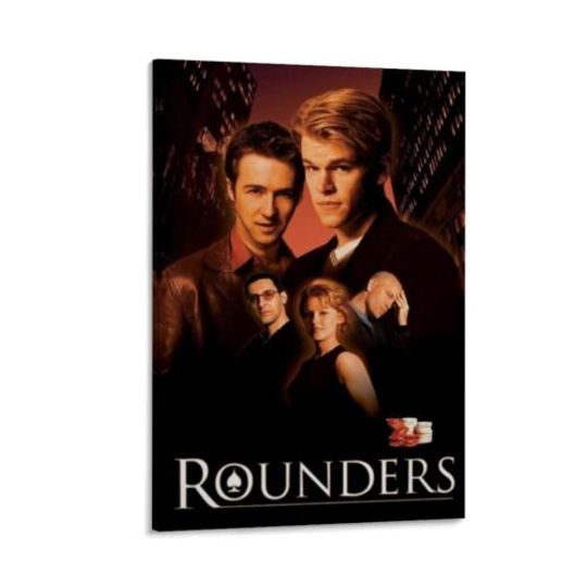Rounders Movie Poster Canvas Wall Art Posters For Bedroom