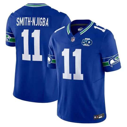 Discover Men's Seahawks Jaxon Smith-Njigba #11 50th Season Football Jersey