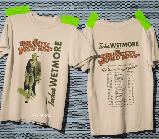 Discover Tucker Wetmore Band Tour 2026 Fan Gifts Concert Unise4x T-Shirt
