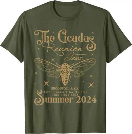 The Cicadas Reunion Tour Summer 2024 Cicada Nature Lover T-Shirt