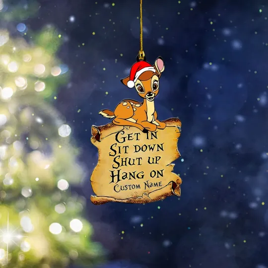 Discover Personalized Bambi Ornament, Gift for Bambi Lovers