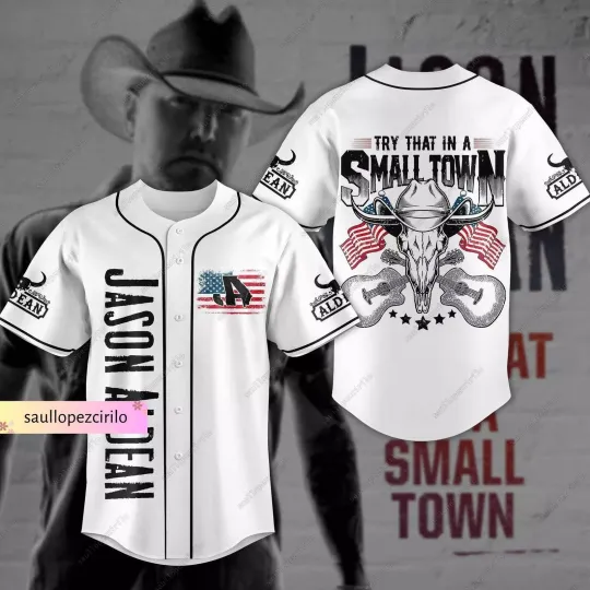 Jason Aldean Jersey Shirt Country Music Jason Aldean Baseball Shirt