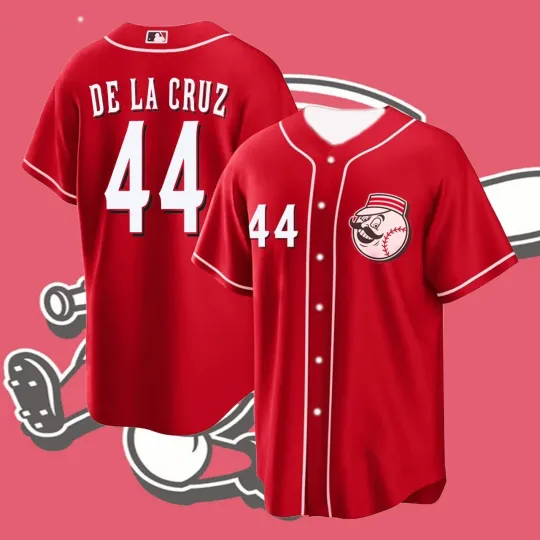 Discover Elly La Cruz Cincinnati Reds #44 Baseball Jersey Player Name & Number AOP Gift