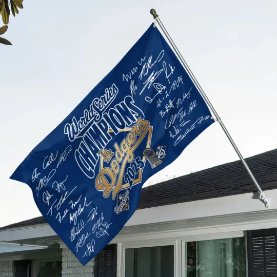 Discover Dodgers 2025 World Series Champions House Flag
