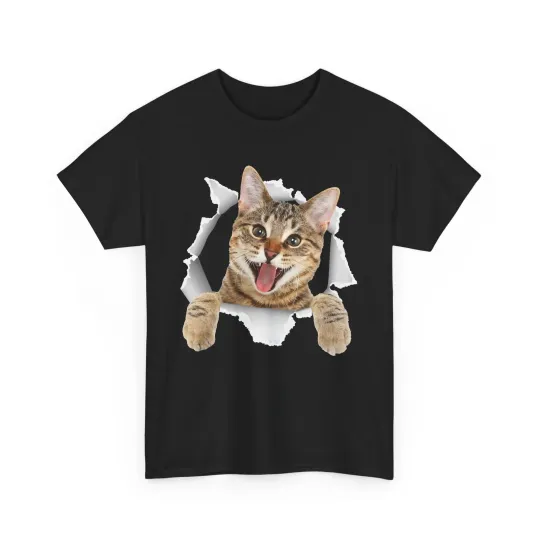 Discover Cat Torn Cloth Shirt, Cats Pet Animals Lovers Cats Owner Kitten Shirt