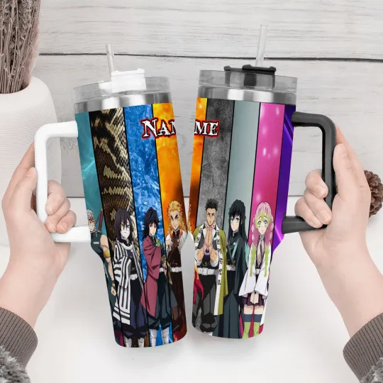 Discover Custom Anime Slayer Corps Fan Gift Tumbler 40oz With Handle