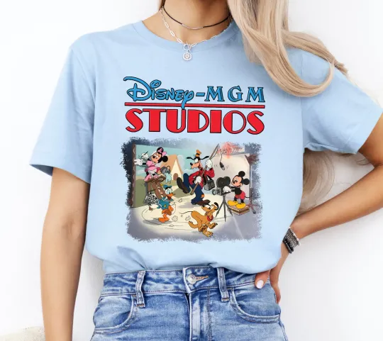 Discover Retro Disney MGM Studios Hollywood T-Shirt for Adults and Kids