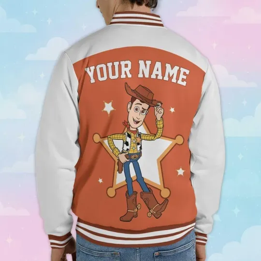 Discover Personalized Woody Cowboy Reach For The Sky Pixar Toy Story Baseball Jacket
