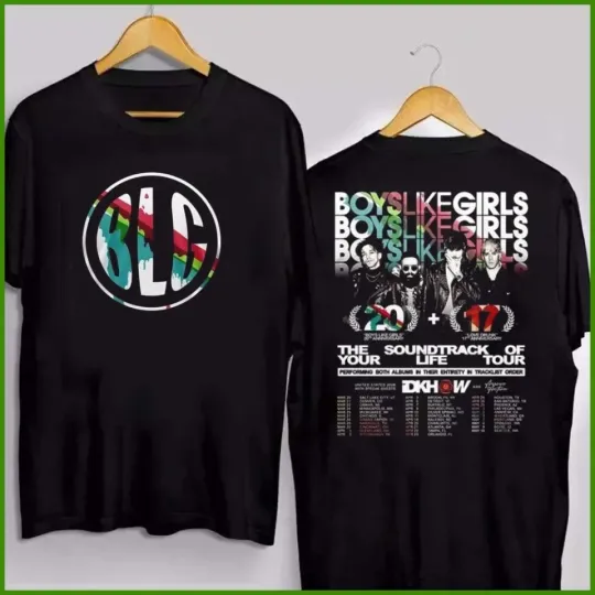 Discover Boys Like Girls The Soundtrack Of Your Life 2026 Tour Shirt