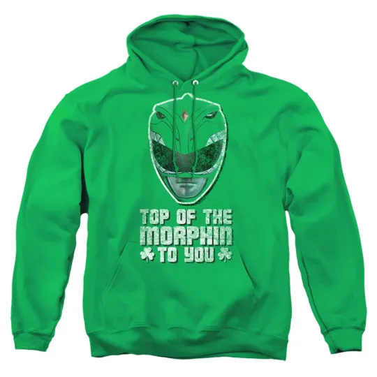 Discover Power Rangers Morphin To You Men's Hoodie Kelly Green