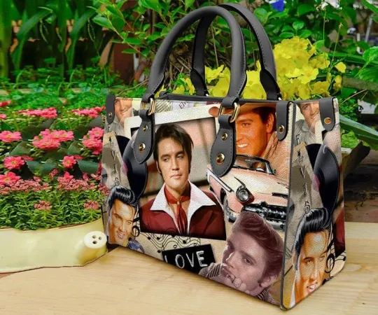 Discover Elvis Presley Music Women Leather Handbag, Elvis Presley Lover Handbag