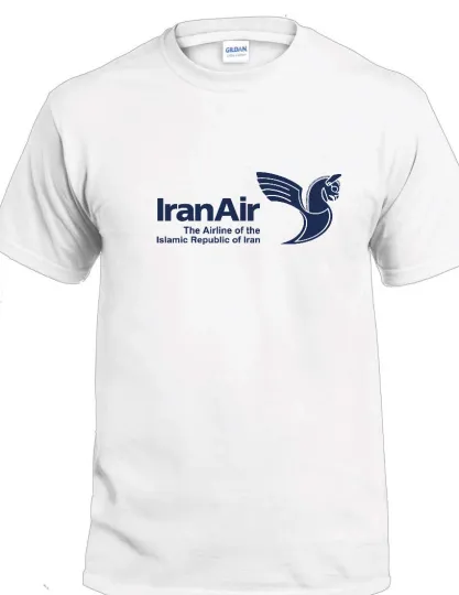 Discover Iran Air Logo T-Shirt Iranian Airline Travel Souvenir Tee