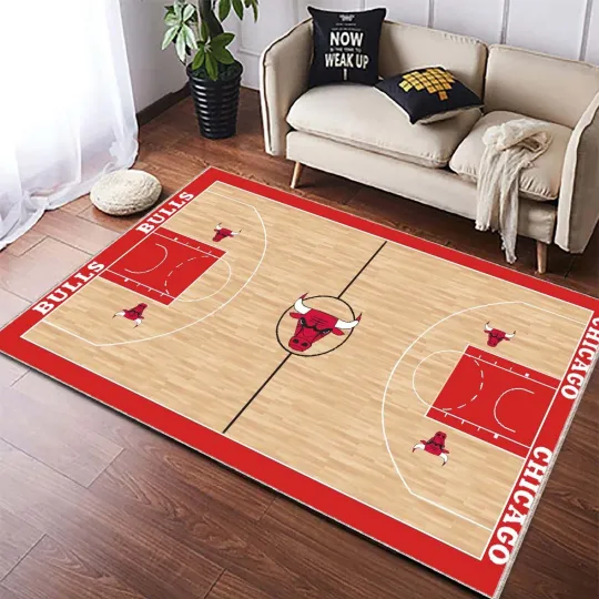 Discover Basketball Court Rug, Sports Rug, Chicago Stadium Court, Basketball Lover Decor