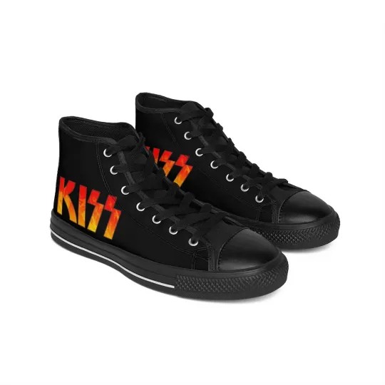 Discover Kiss Band Men's High Top Sneakers Classic Rock Shoes