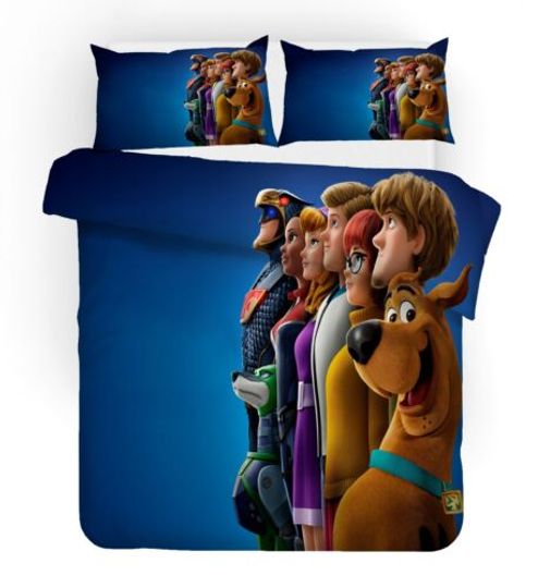 3D Animation Scooby Doo Bedding Set Pillowcase Bed cover
