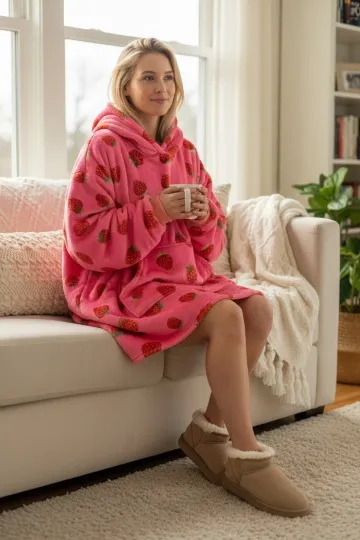 Discover Strawberry Blanket Hoodie