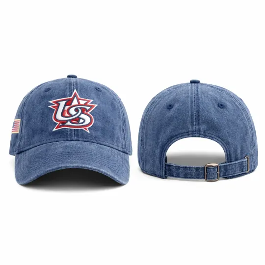 Discover Embroidered USA 2026 World Washed Baseball Adjustable Hats Vintage Sports