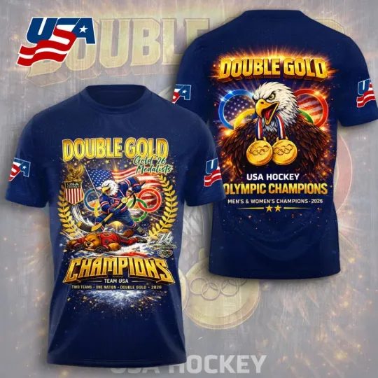 Discover USA Hockey Olympic Champions 2026 3D Apparel