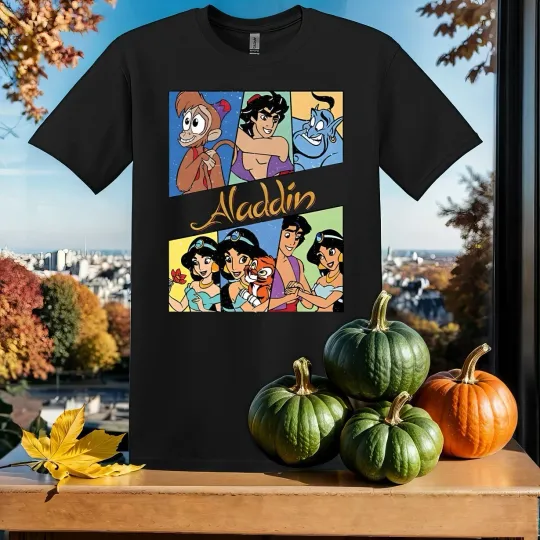 Discover Disney Aladdin Character T-Shirt for Men and Women Unisex