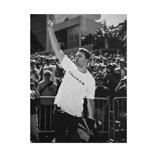 Discover Charlie Kirk Memorial Poster - Trendy Vertical Wall Art for Fans
