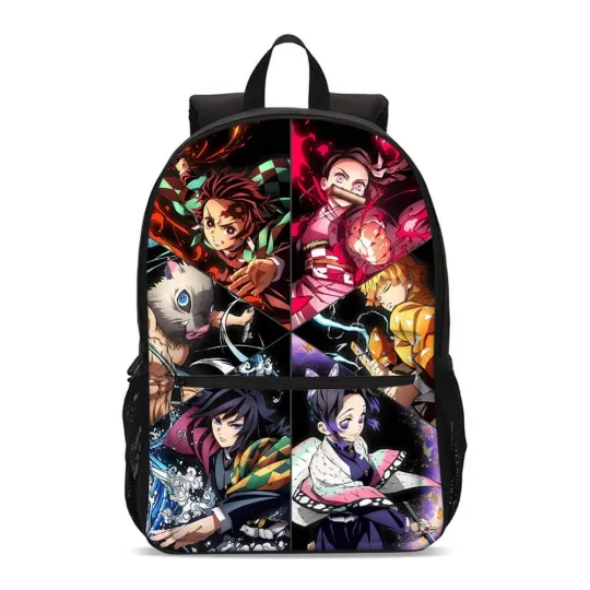 Discover demon Anime Students Backpack, School Bag, Back To School Gift
