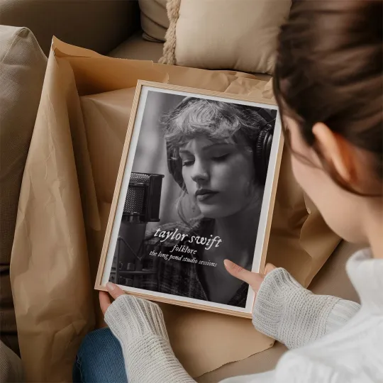 Discover Swift Folklore Studio Sessions Poster Wall Art Print Decor Vintage