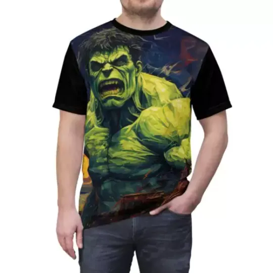 The Incredible Hulk Superhero Movie Fans Hulk 3D T-SHIRT