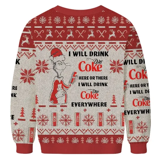 Discover funny character Coke I Will Drink Christmas Ugly Sweatshirt