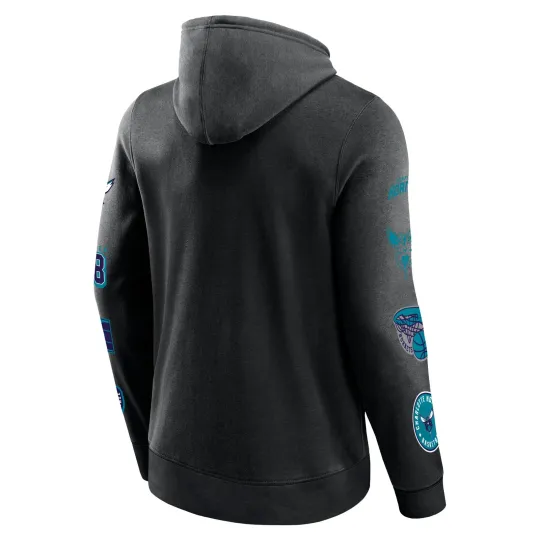 Discover Men's Charlotte Hornets 3D Fanatics Black Home Court Pullover Hoodie
