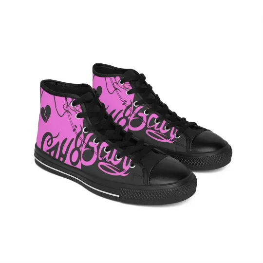 Discover Lil Peep I CryBaby Men's High Top Sneakers Black Purple