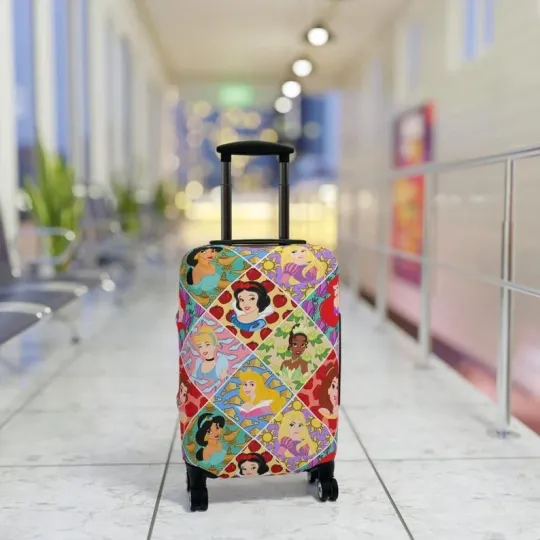 Discover Disney Luggage Cover, Disney Princess Suitcase Protector, Travel Accessories