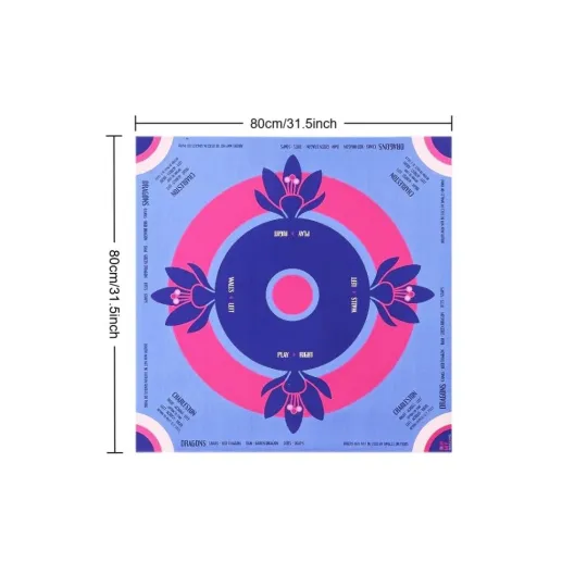 Discover Mahjong Mat for Table 31.5x31.5 Inch mah jongg Accessories Non-Slip Roll Up D...