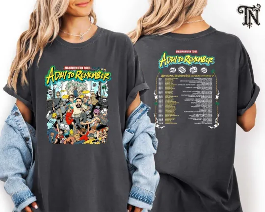 Discover To Remember Maximum Fun Tour 2025 Double Sided T-Shirt