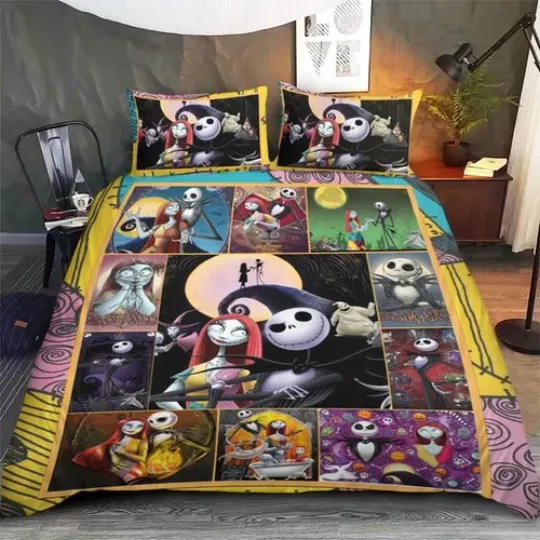Discover The Nightmare Before Christmas - Jack Skellington Duvet Cover Set (3pcs)