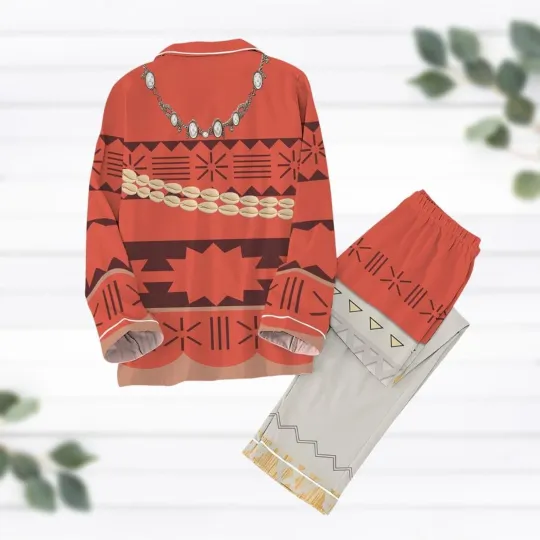 Discover Moana Cosplay Costume Moana Cartoon Christmas Gift For Her Pajamas Set