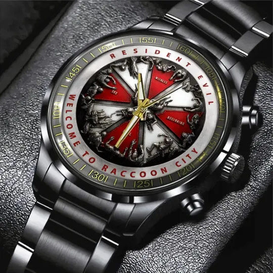 Discover Resident Evil Black Stainless Steel Watch