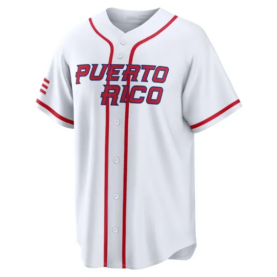 Discover Men's Puerto Rico Baseball White 2026 World Baseball Classic