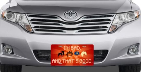 Disney Wreck-It Ralph - I'm Bad... License Plate