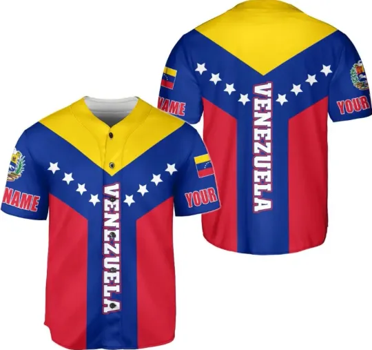 Discover Personalized Venezuela Baseball Jersey Shirt, Venezuela Jersey for Men, Women
