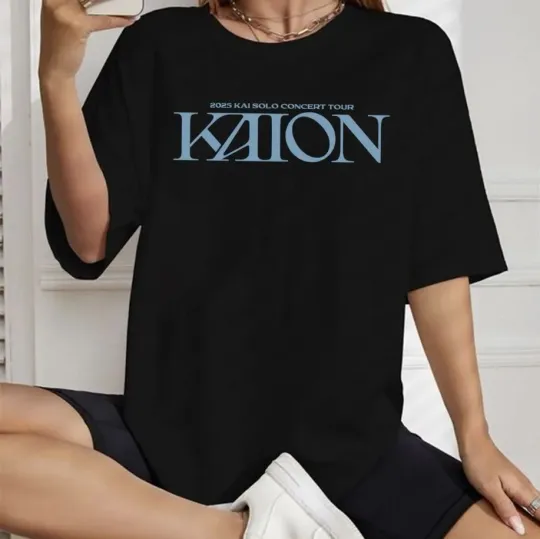 Discover Kai KAION Tour 2025 Us Shirt, Kai Solo Concert T-Shirt, Kai EXO Kpop Double Sided T-Shirt