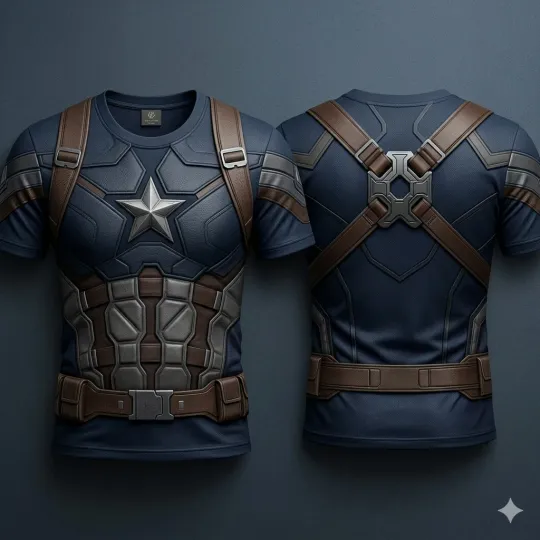 Discover The Winter Soldier Cosplay Costume Captain America Tshirt 3D Hoodie 3D Printed
