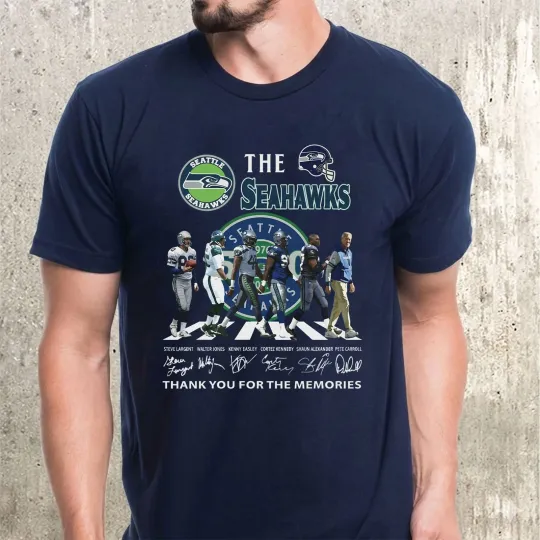 Discover Seattle Seahawks 50th Anniversary 1976-2026 Thank You T-Shirt