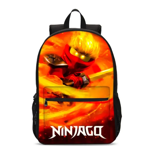 Discover Ninjago Kai Cartoon Students Backpack, School Bag, Back To School Gift